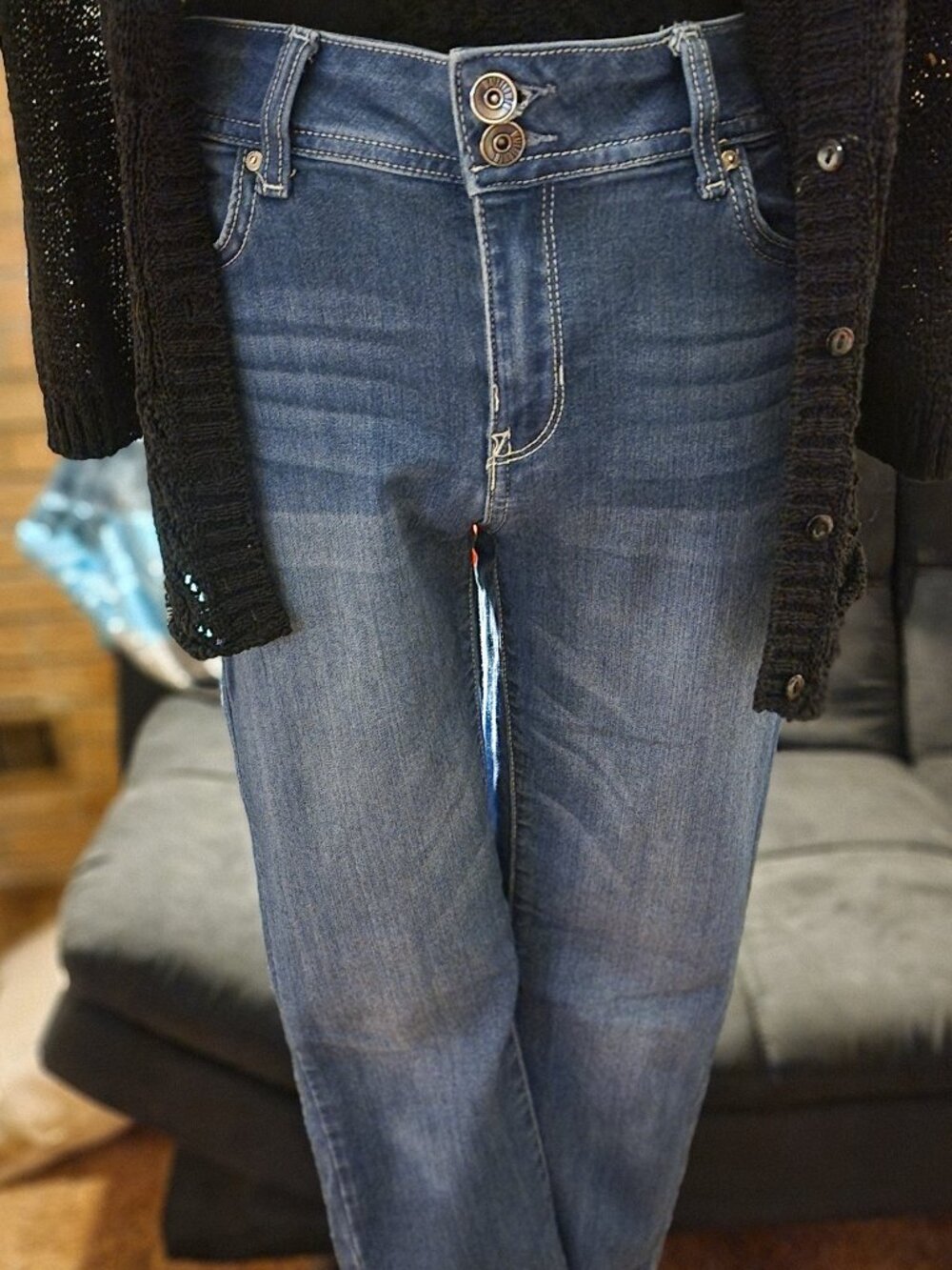 Wallflower Denim Stretch Capris Size 9 Juniors